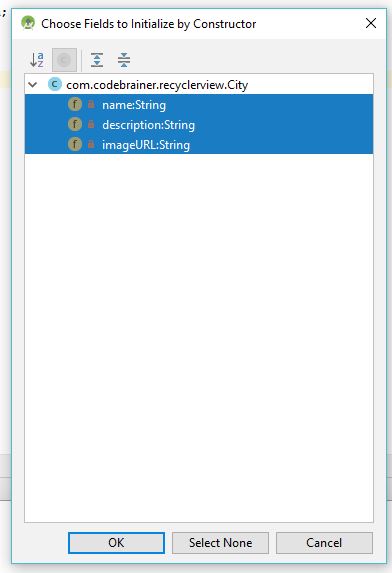 Initialize by constructor