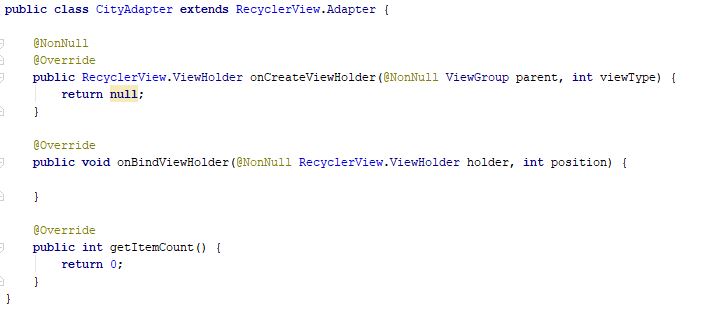 Code after implementation