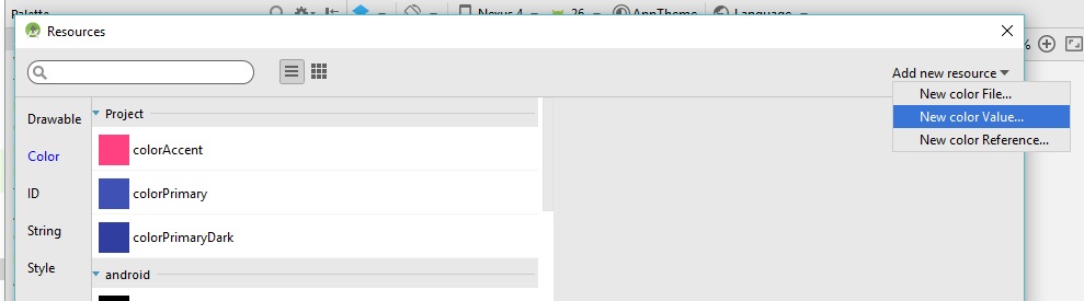 Add new resource