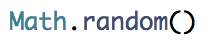 Random number in JavaScript