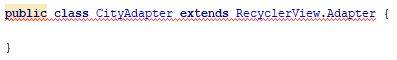 Recyclerview adapter RecyclerView adapter code