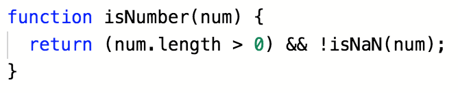 Checking that the field value is a number