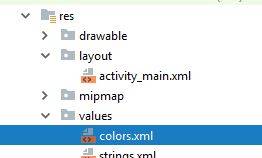 Colors XML