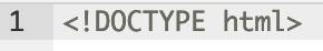 HTML5 Document type declaration