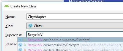 Recyclerview adapter RecyclerView adapter