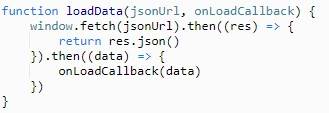 loadData function